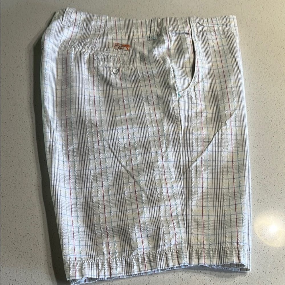 Tommy Bahama RELAX Cream Textured Shorts Size 36/10 - Picture 10 of 10